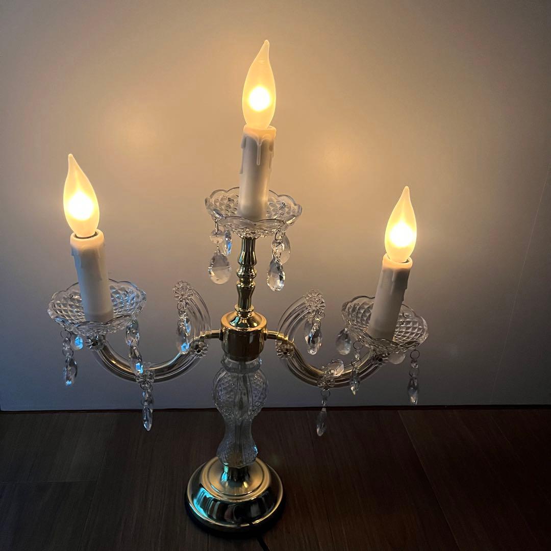 お値下中 アンティークライト　 タッチセンサーライト キャンドル型シャンデリア