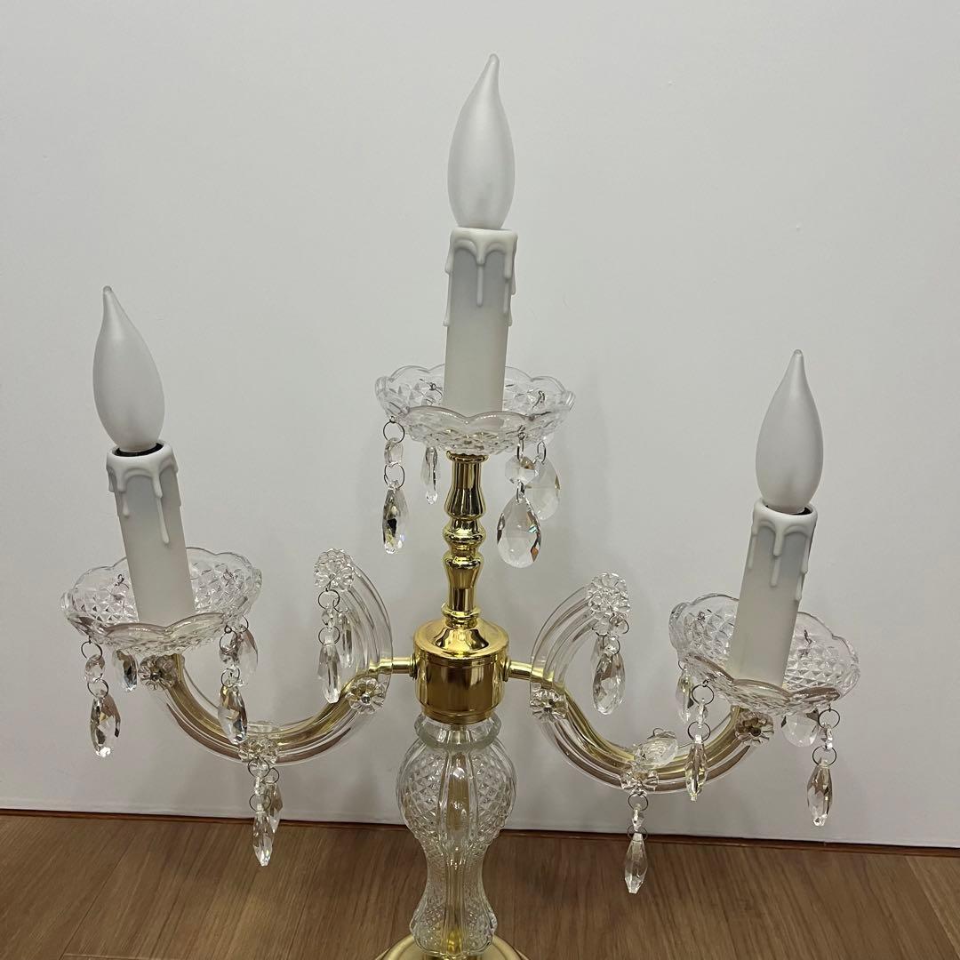 お値下中 アンティークライト　 タッチセンサーライト キャンドル型シャンデリア