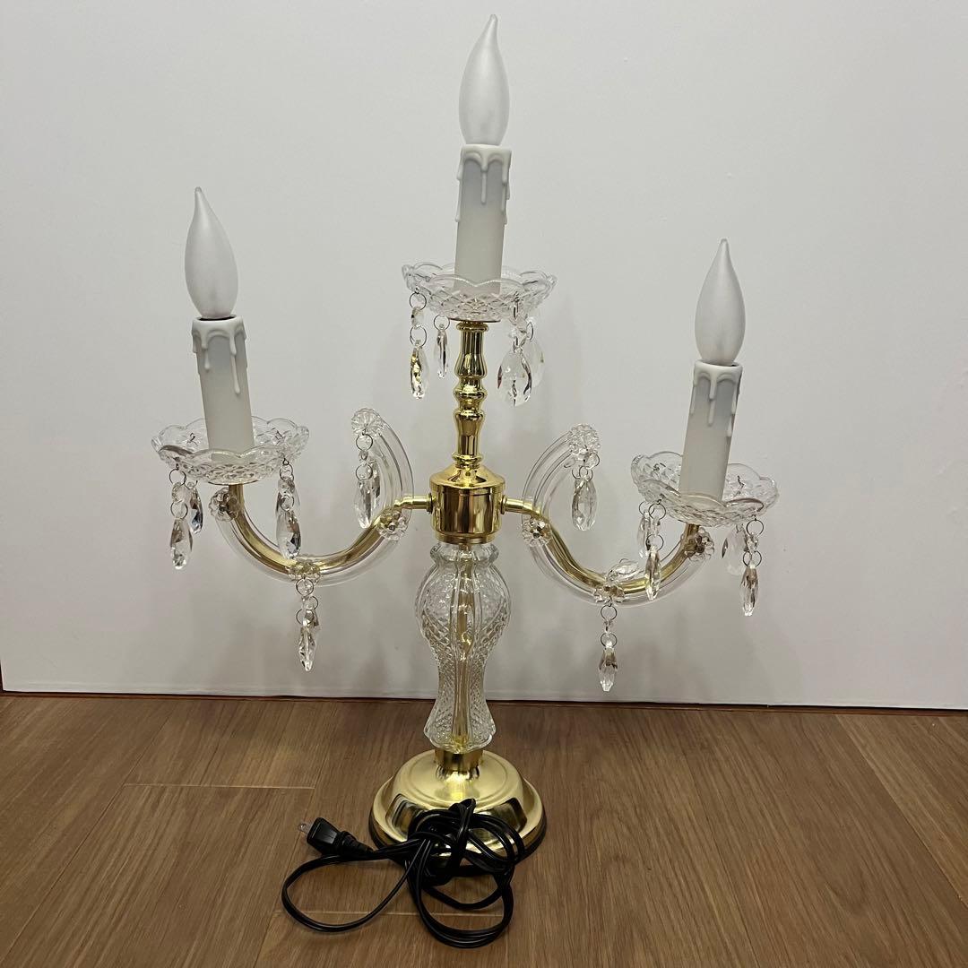 お値下中 アンティークライト　 タッチセンサーライト キャンドル型シャンデリア