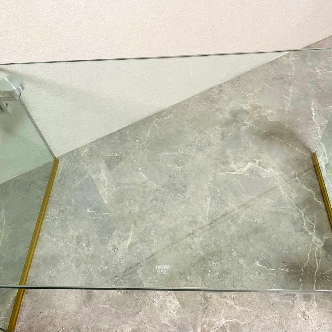 フランフラン　サローネ　コーヒーテーブル　ガラステーブル　クリアテーブル