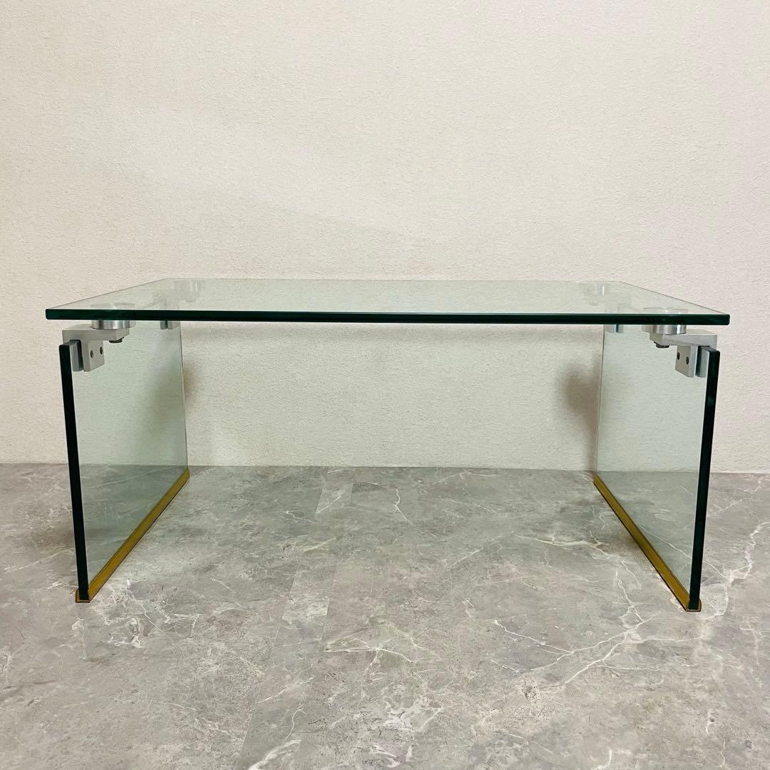 フランフラン　サローネ　コーヒーテーブル　ガラステーブル　クリアテーブル