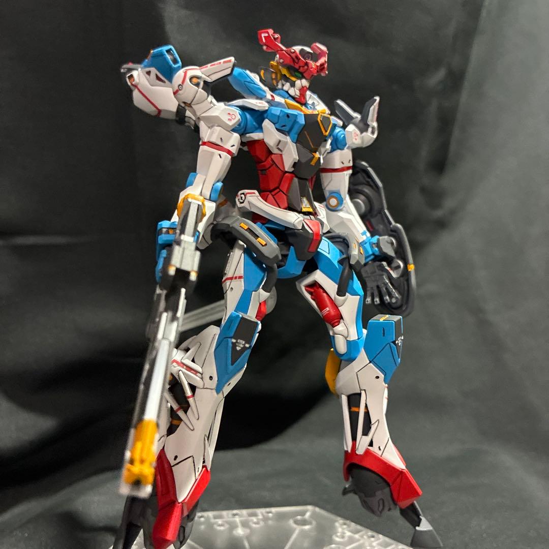 HG ジークアクス 塗装 完成品 ＋ジャイアントガトリングセット - メルカリ