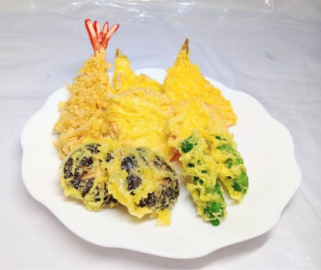 食品　サンプル　天ぷら盛合せ　9点　業務用　インテリア　飾り　オブジェ　置物