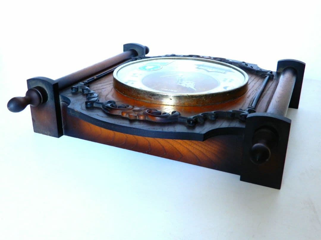 【良品】SEIKO 木製 アラーム式 壁掛け時計