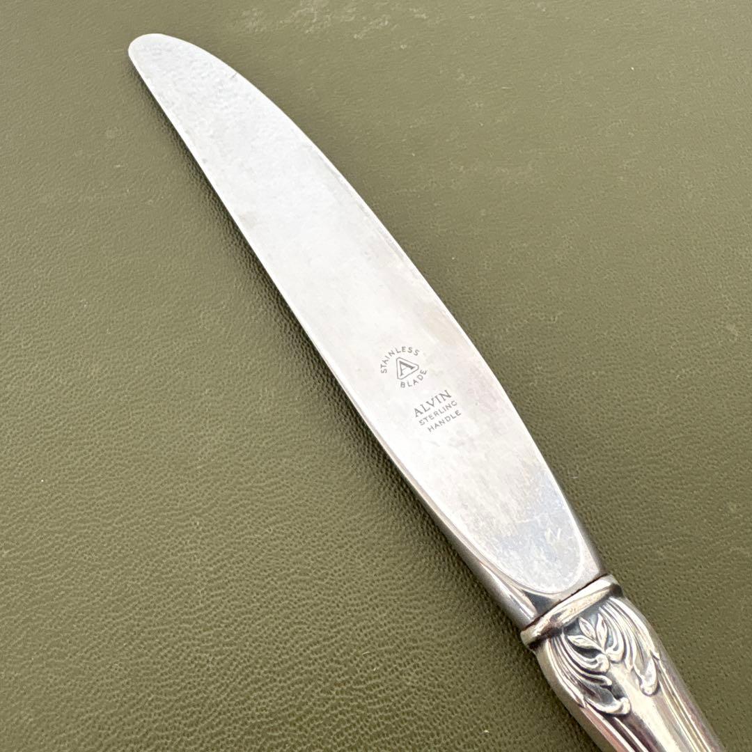 ALVIN STERLING ナイフ　Chateau Rose 純銀　ビンテージ