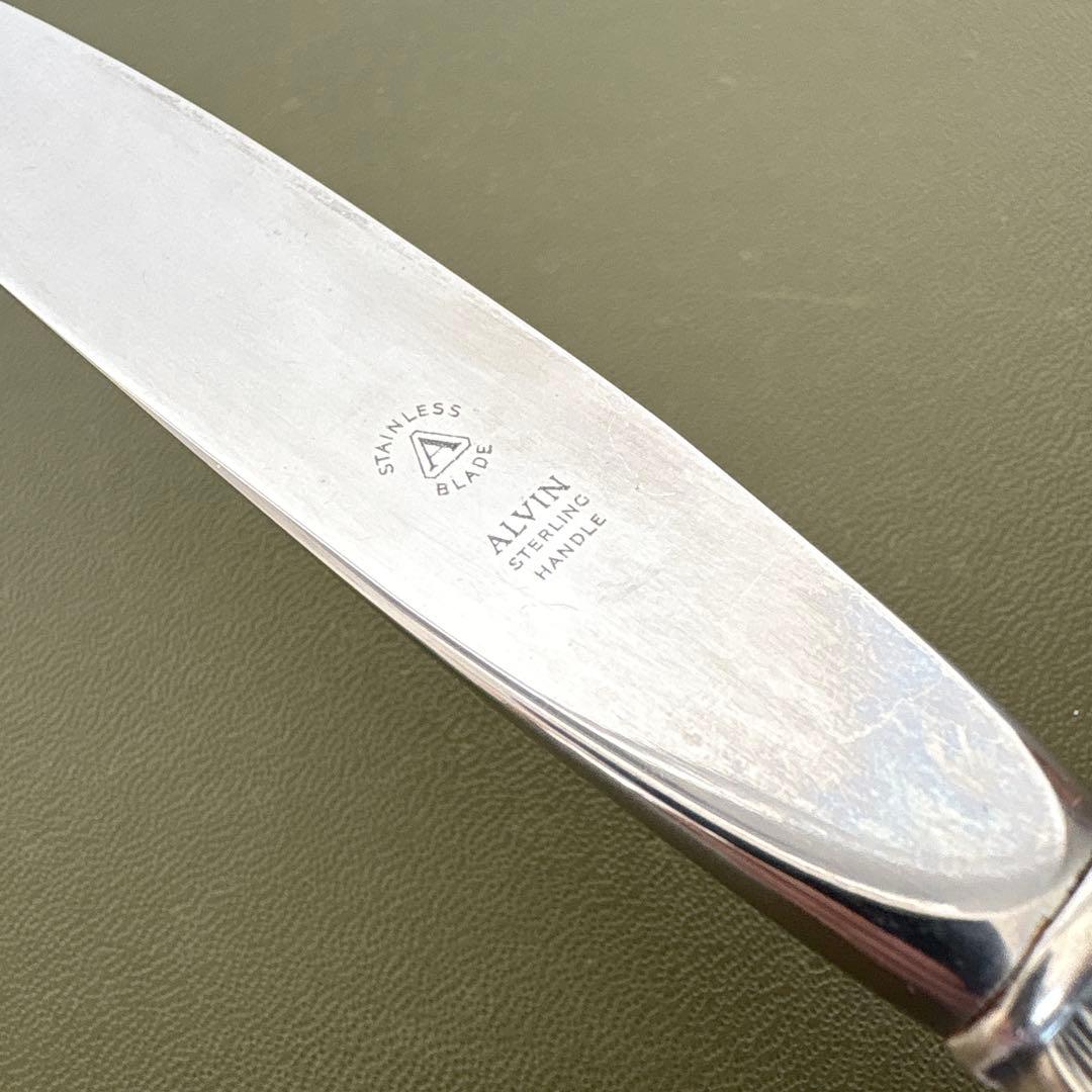 ALVIN STERLING ナイフ　Chateau Rose 純銀　ビンテージ