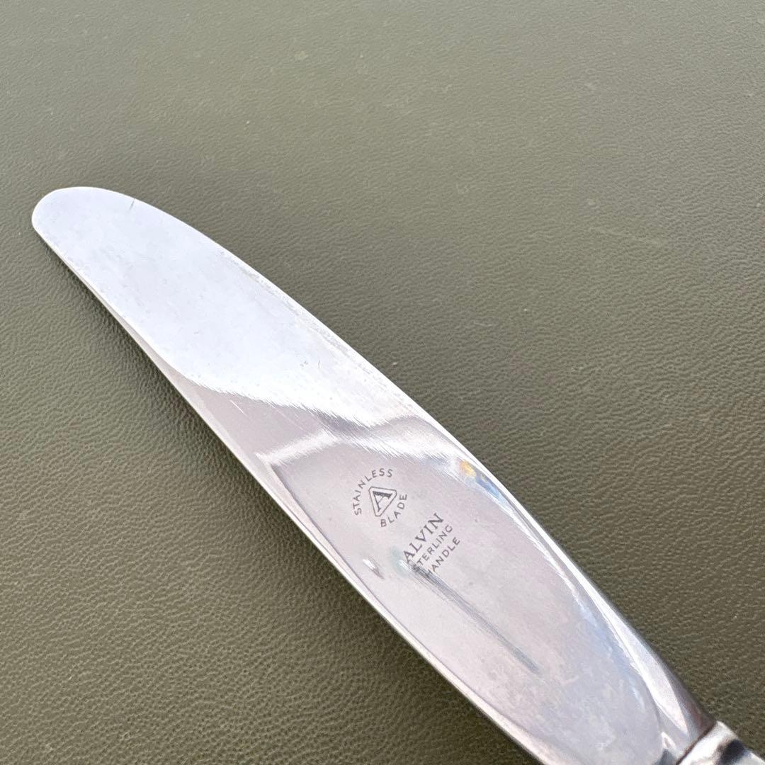 ALVIN STERLING ナイフ　Chateau Rose 純銀　ビンテージ