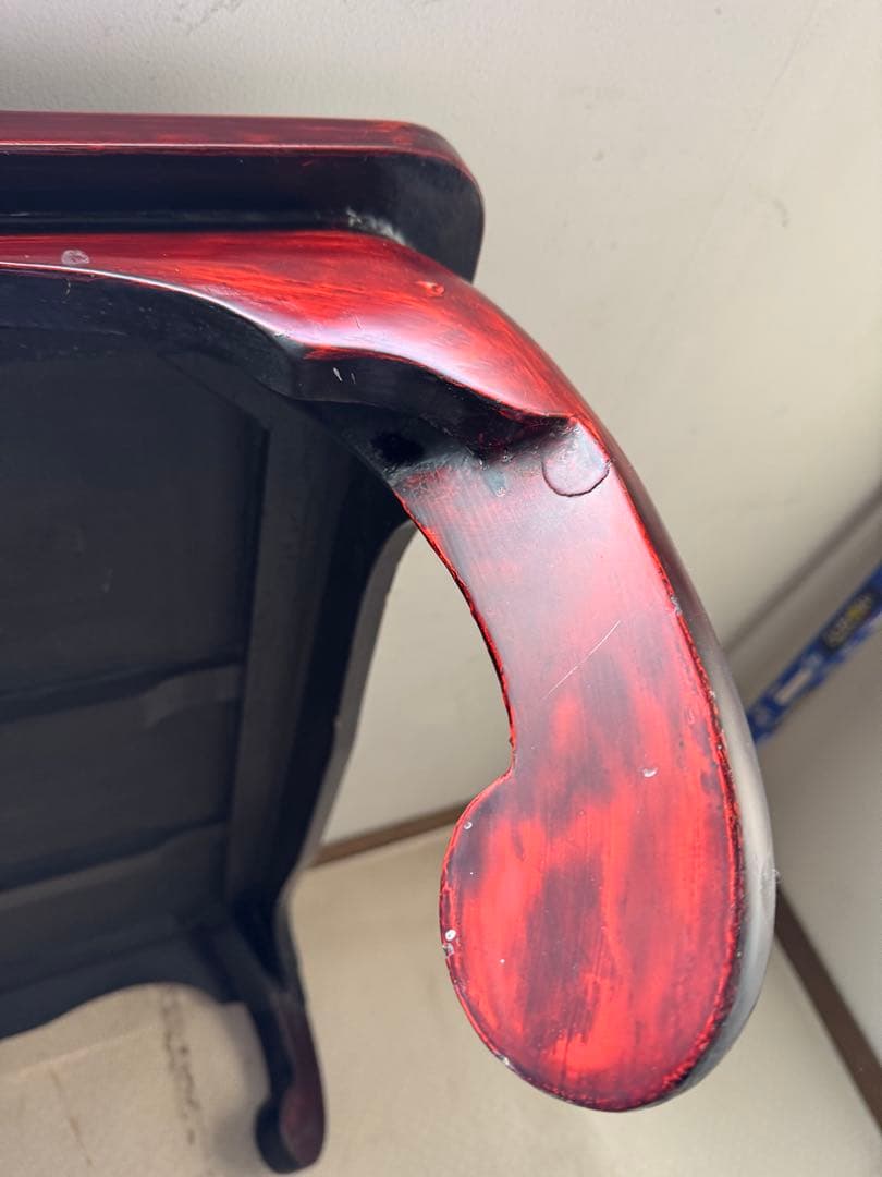 黒いスパークル仕上げセンターテーブル