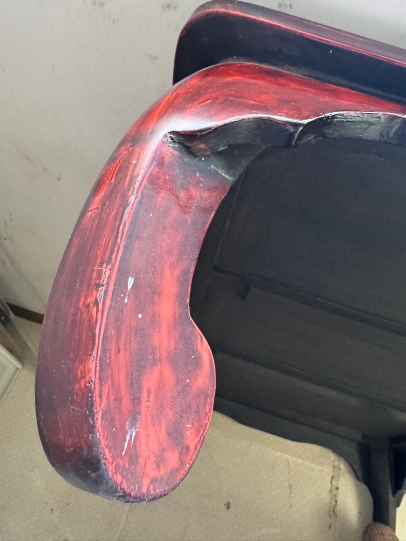 黒いスパークル仕上げセンターテーブル