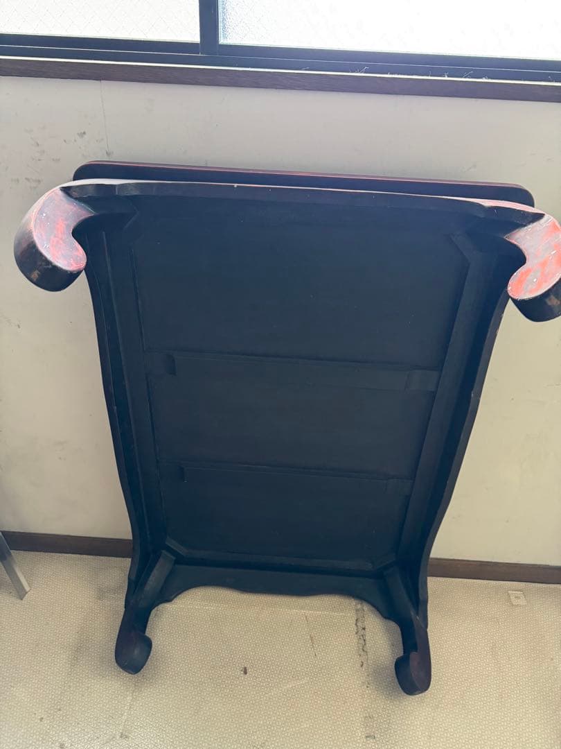 黒いスパークル仕上げセンターテーブル