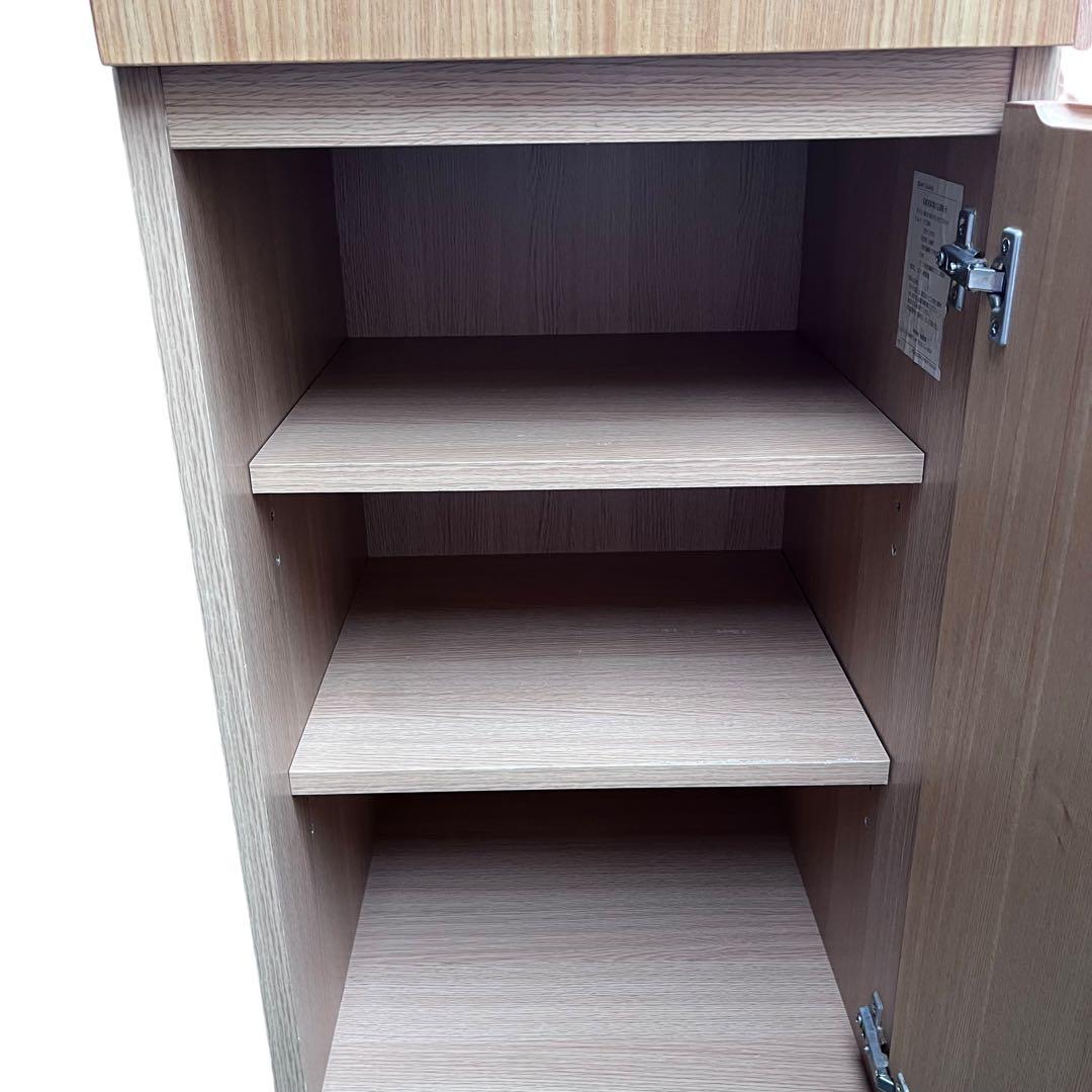 無印良品 廃盤品 タモ材 食器棚 カップボード キャビネット　43.5cm 収納