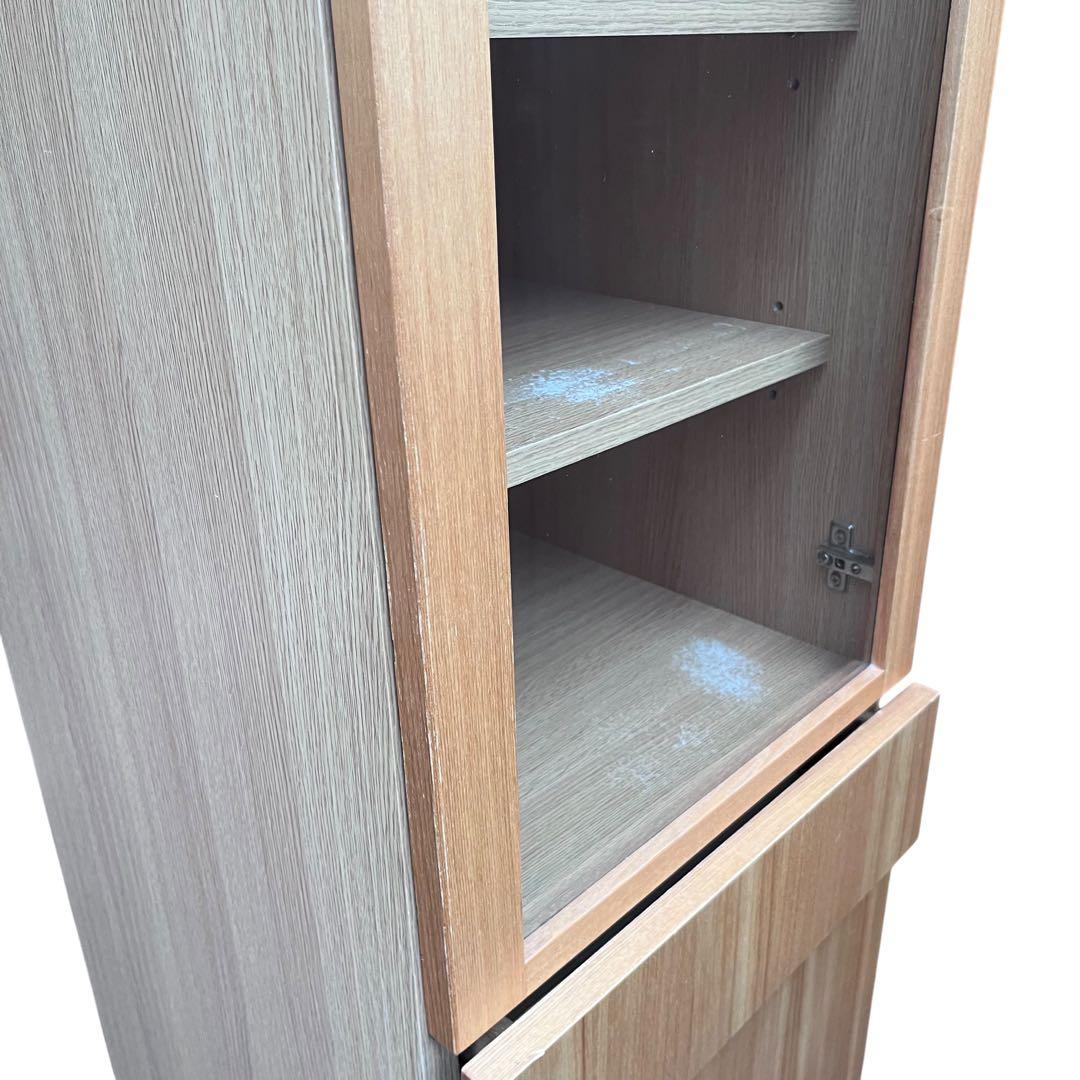 無印良品 廃盤品 タモ材 食器棚 カップボード キャビネット　43.5cm 収納