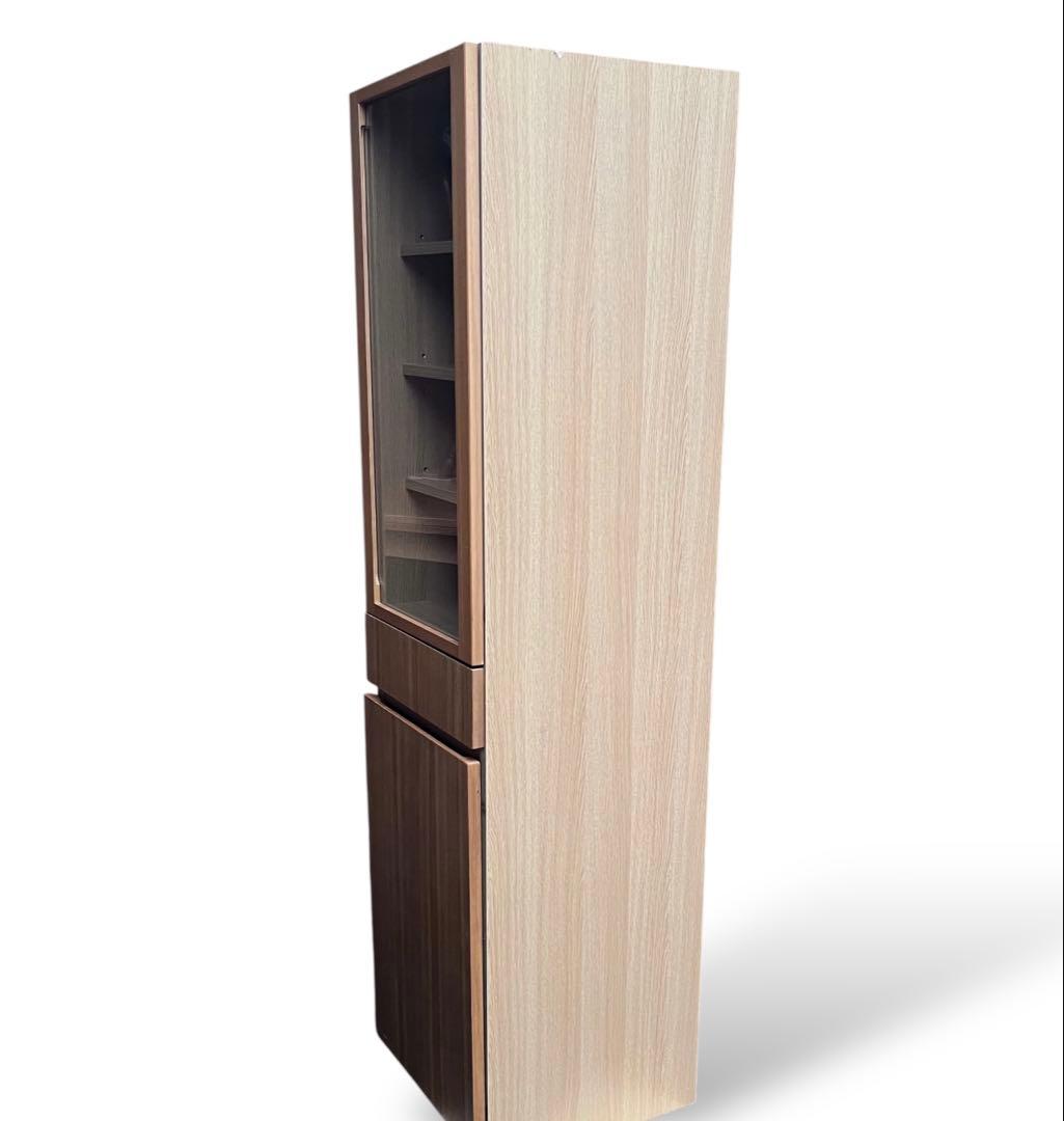 無印良品 廃盤品 タモ材 食器棚 カップボード キャビネット　43.5cm 収納