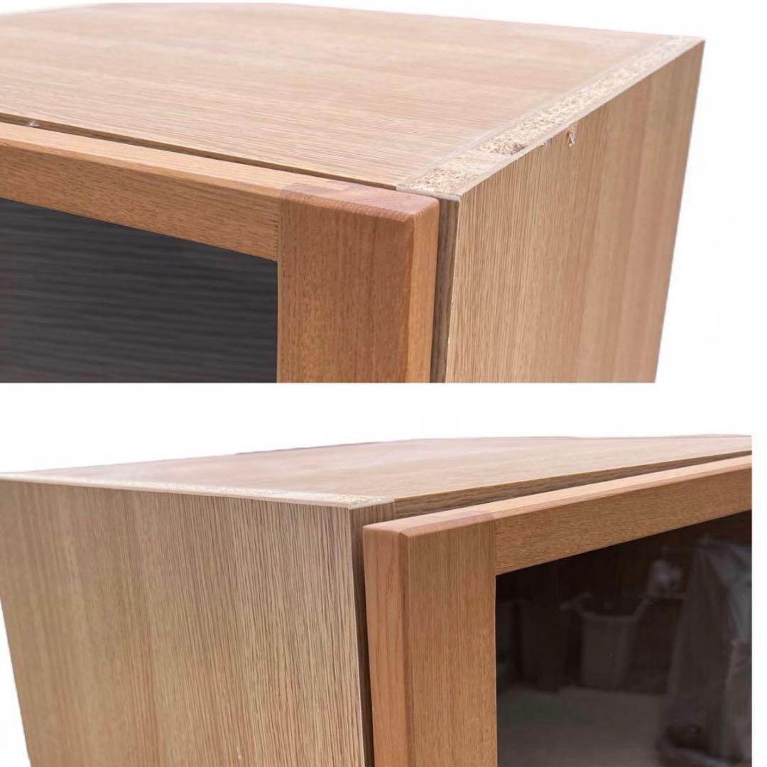 無印良品 廃盤品 タモ材 食器棚 カップボード キャビネット　43.5cm 収納