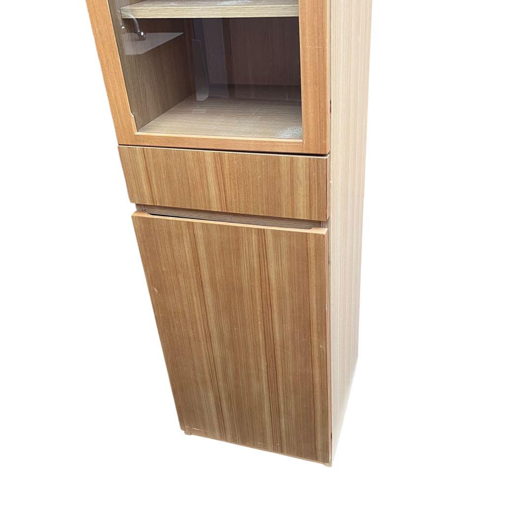 無印良品 廃盤品 タモ材 食器棚 カップボード キャビネット　43.5cm 収納