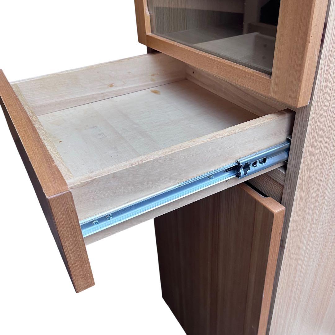 無印良品 廃盤品 タモ材 食器棚 カップボード キャビネット　43.5cm 収納