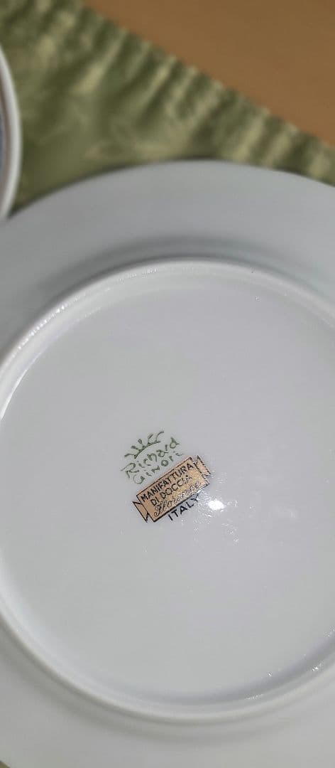 ジノリ イタリアンフルーツシリーズ カップとケーキ皿 ２組