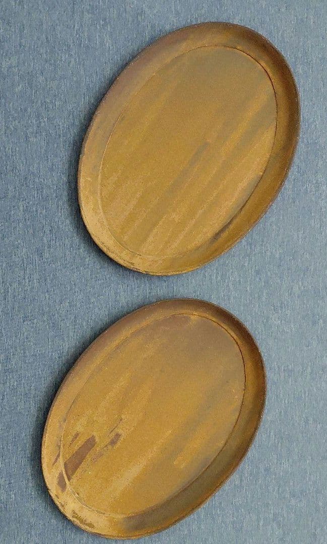 【未使用】Keicondo 陶器製 楕円形皿 2枚セット