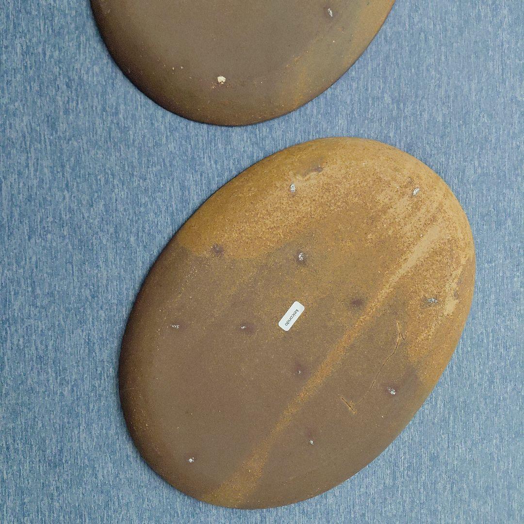 【未使用】Keicondo 陶器製 楕円形皿 2枚セット