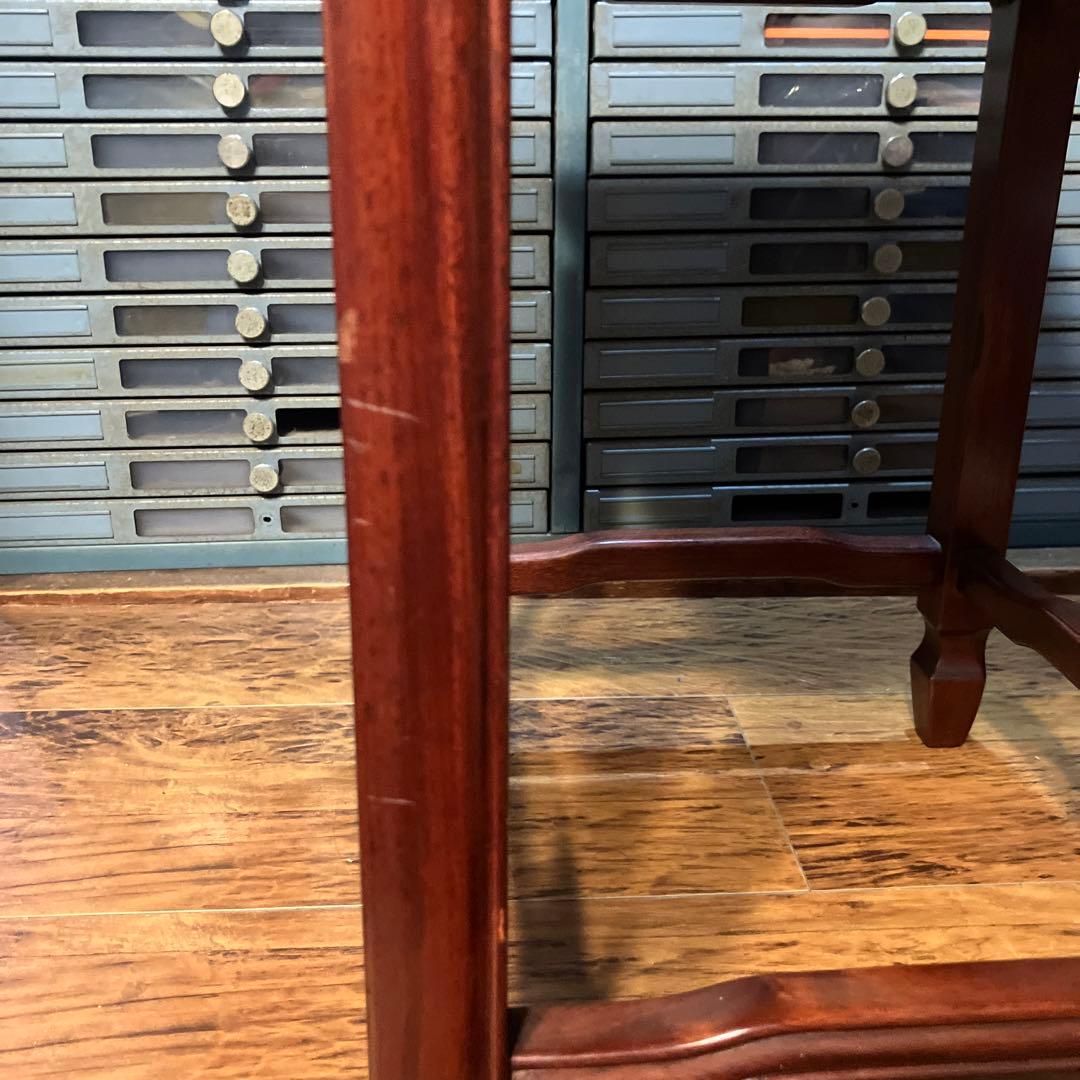 ヴィンテージ 花梨 銘木 花台 飾り台 高さ約46cm サイドテーブル