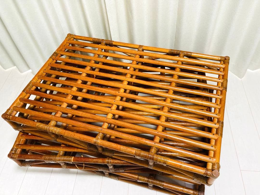 ラタンベッドフレーム　藤　インテリア　すのこ