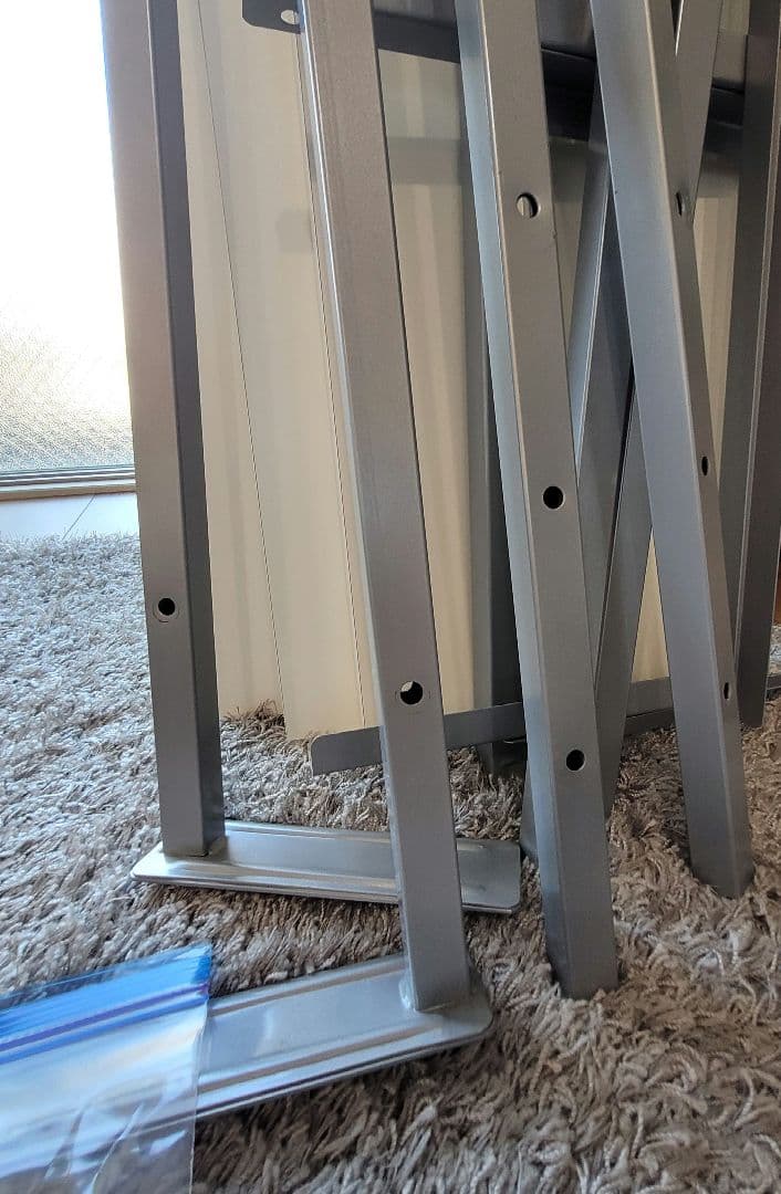 日本製メタルラック スチール本棚 ラック 突っ張り壁面用 幅89.5cm・3段