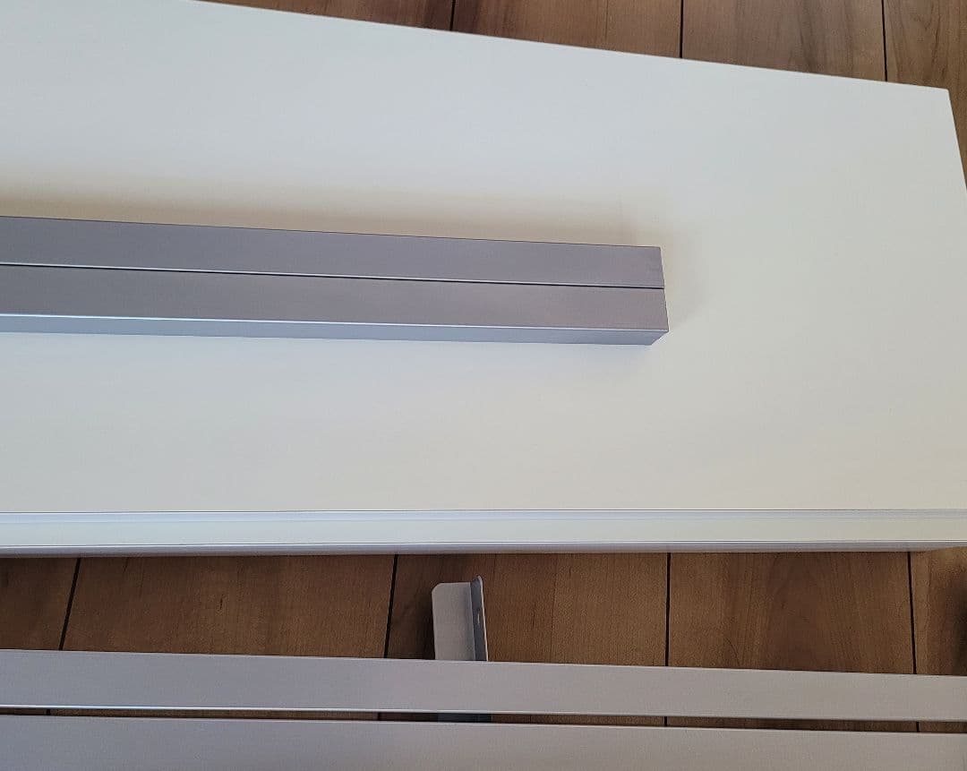 日本製メタルラック スチール本棚 ラック 突っ張り壁面用 幅89.5cm・3段