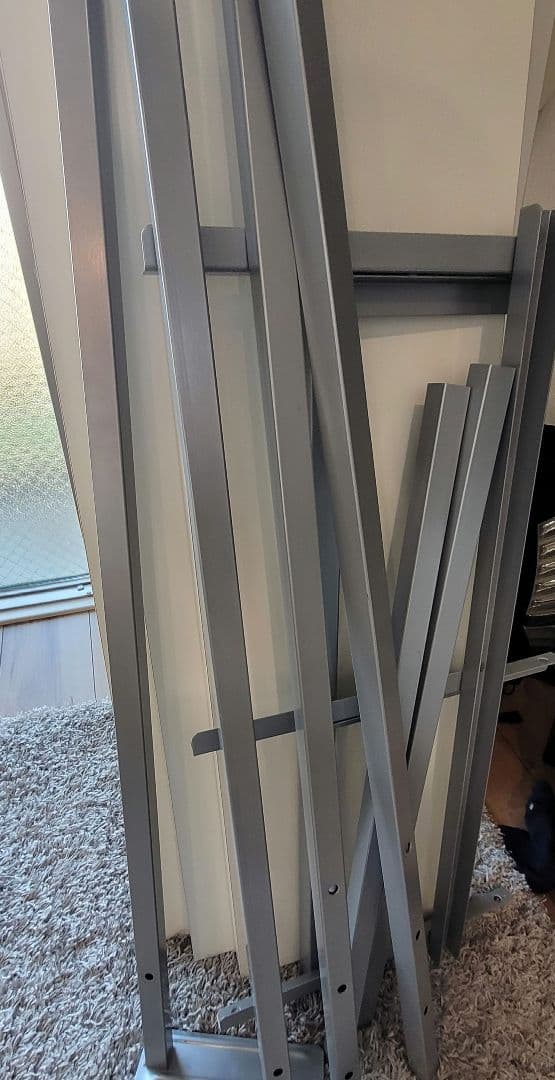 日本製メタルラック スチール本棚 ラック 突っ張り壁面用 幅89.5cm・3段