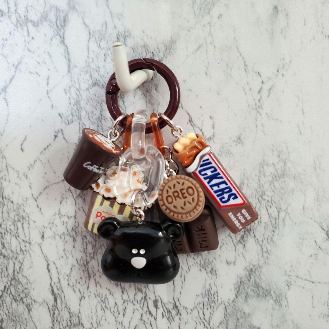 じゃらじゃらキーホルダー くま ブラック