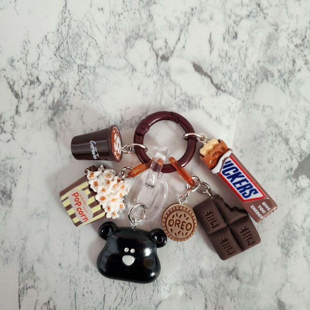 じゃらじゃらキーホルダー くま ブラック