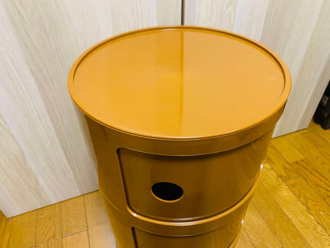 カルテルKartell コンポニビリ　3段キャビネット　イタリア製　茶色