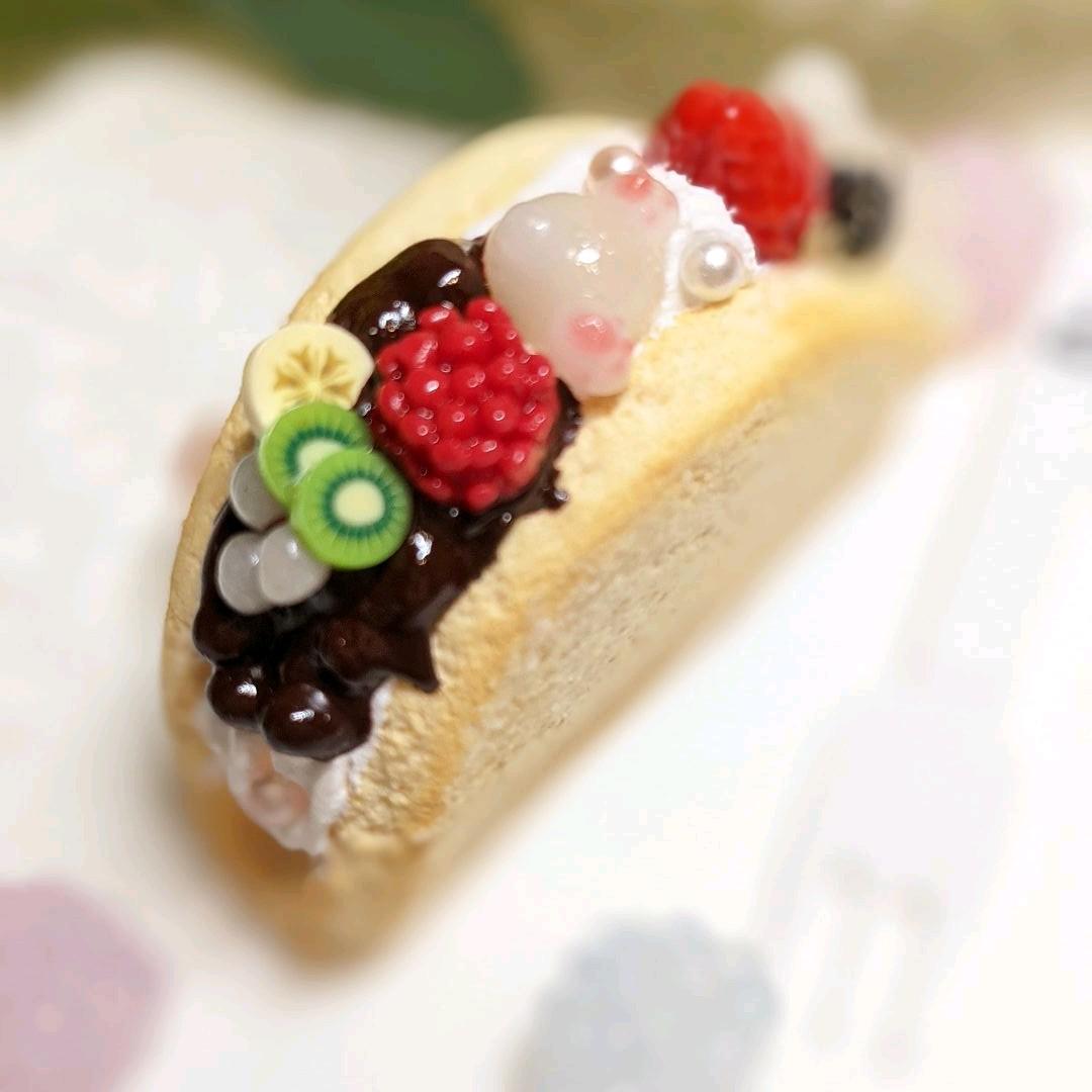 スイーツデコ 置物 クマさんオムレツケーキ