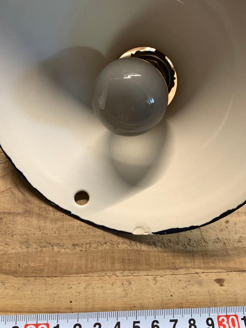 アンティーク　ホウロウ　照明　ペンダントライト