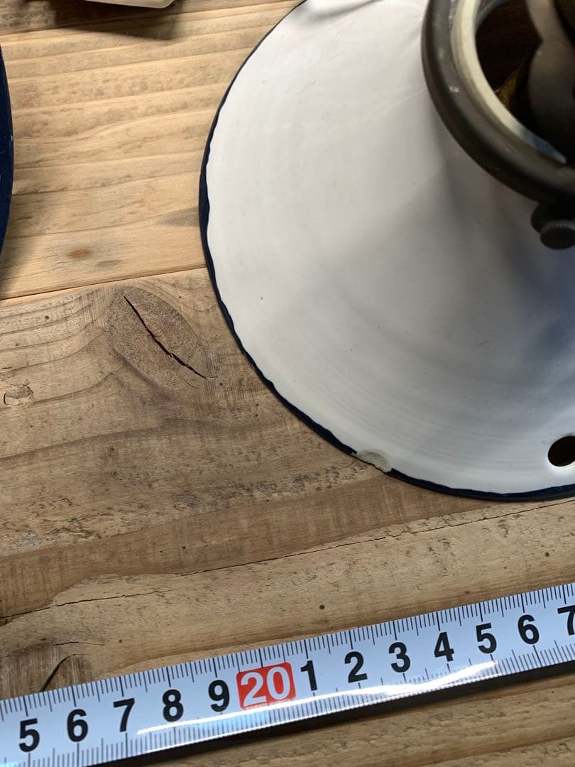 アンティーク　ホウロウ　照明　ペンダントライト