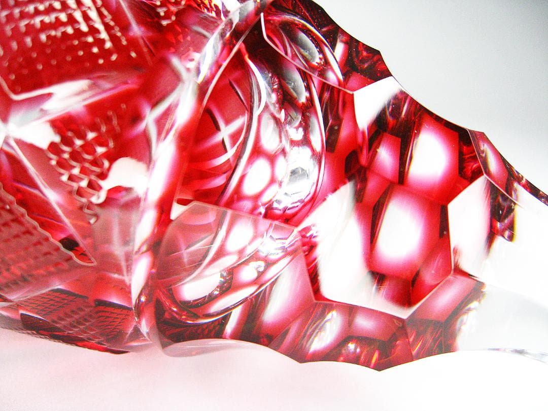 尚古集成館 #監修 #復元 #島津 #薩摩切子 #グラス #大きめ #赤 - メルカリ