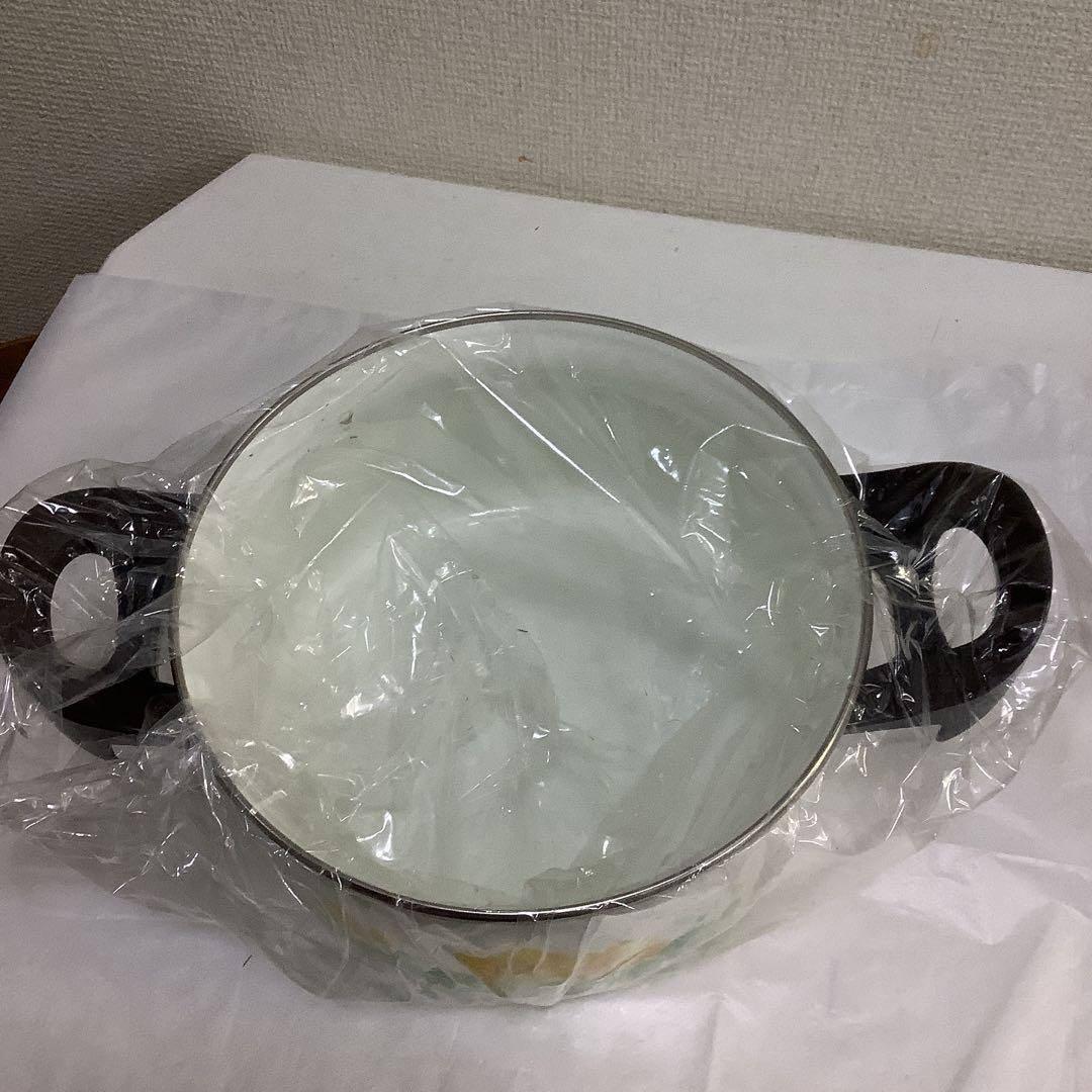 6136⑩象印　ホーロー片手鍋　両手鍋セット　昭和レトロ