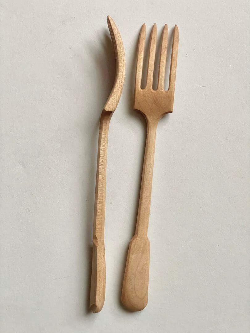 植月大輔さん 木のフォーク カトラリー 2本セットで