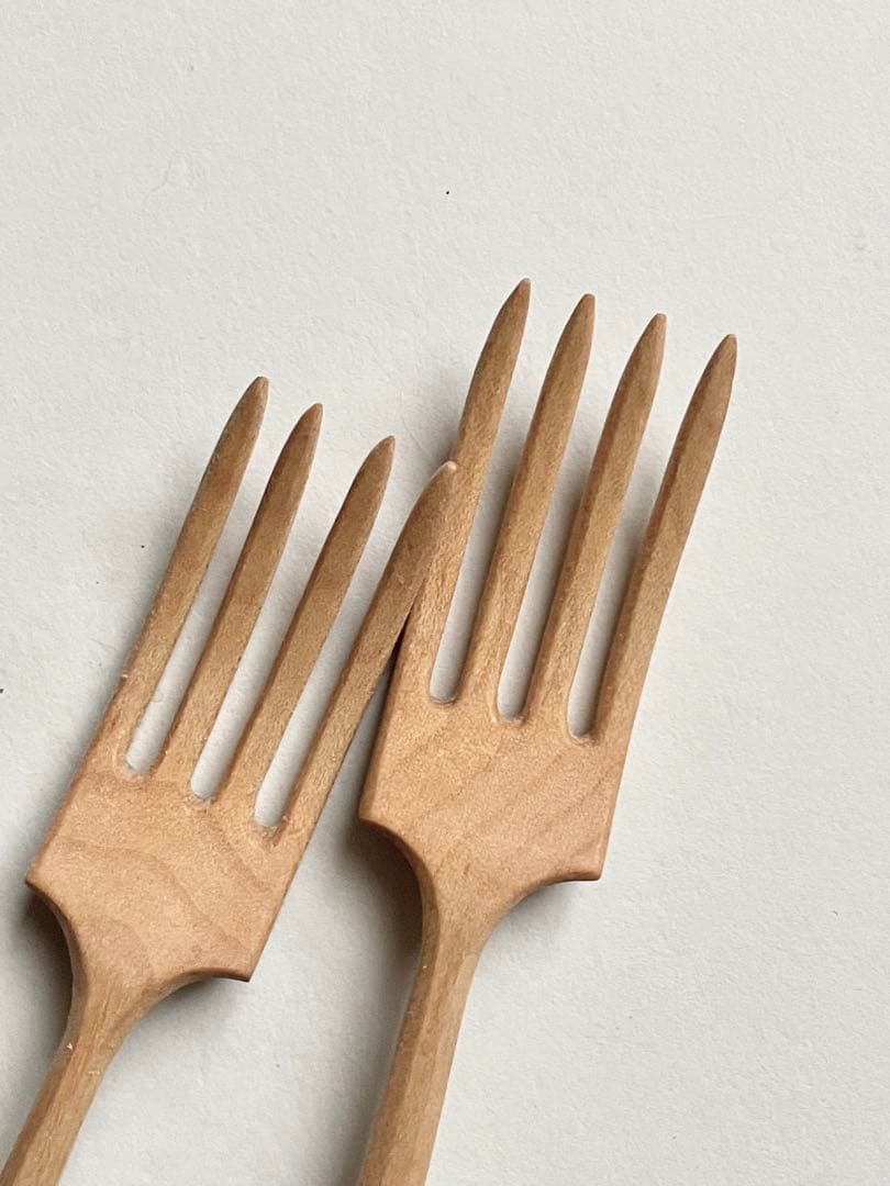 植月大輔さん 木のフォーク カトラリー 2本セットで