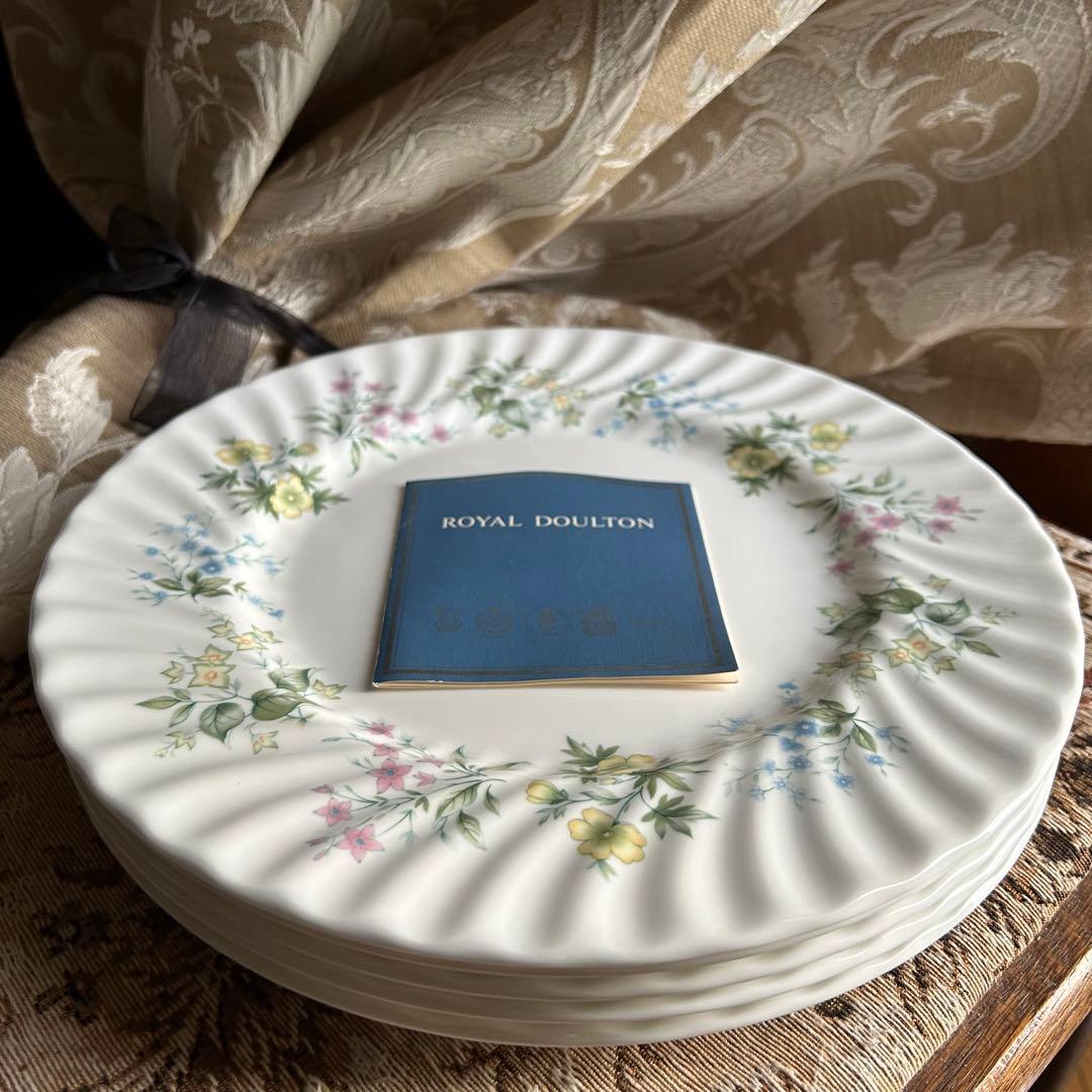 新品 英国製 MINTON SpringValley可憐な春花のディナー大皿5枚 - メルカリ