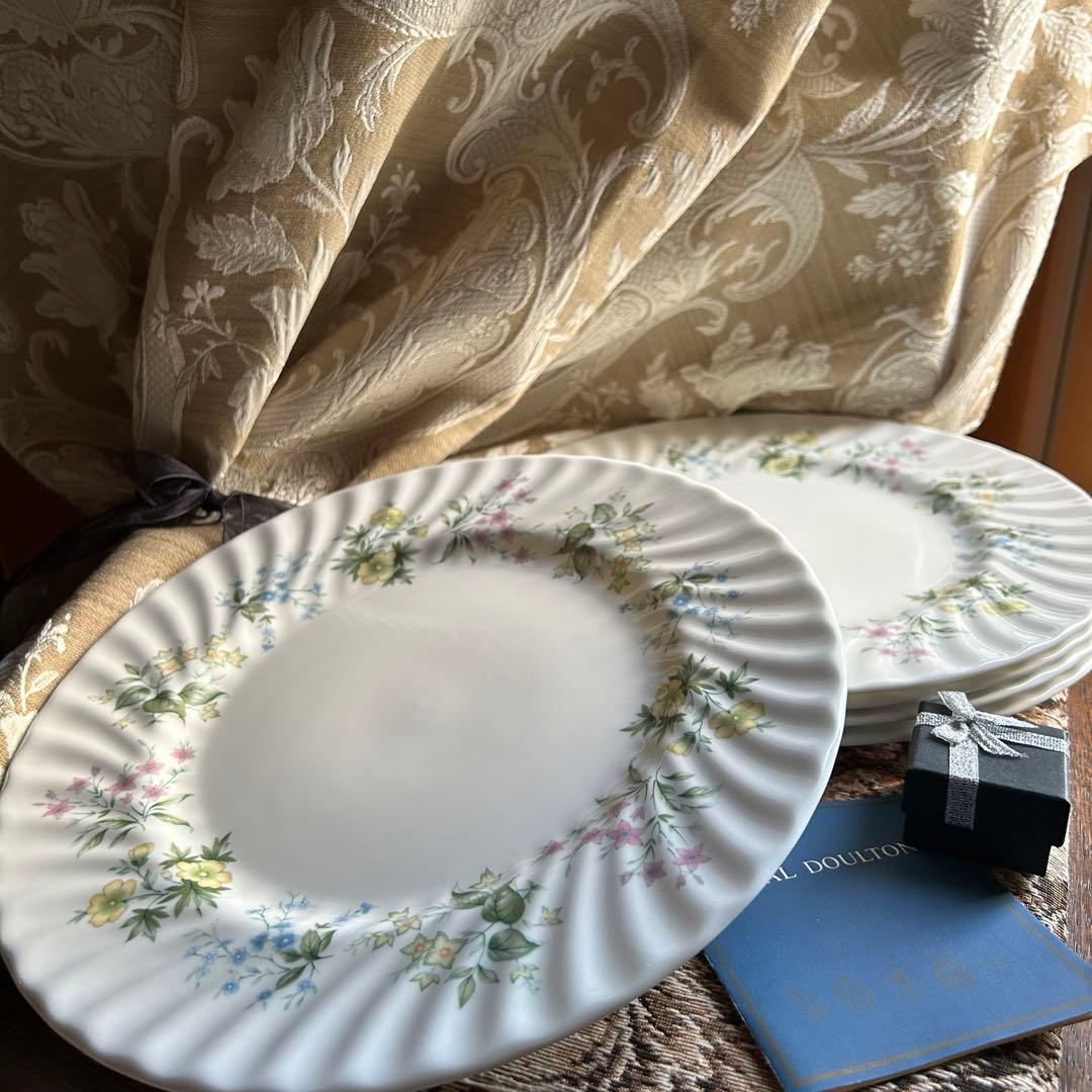 新品 英国製 MINTON SpringValley可憐な春花のディナー大皿5枚 - メルカリ
