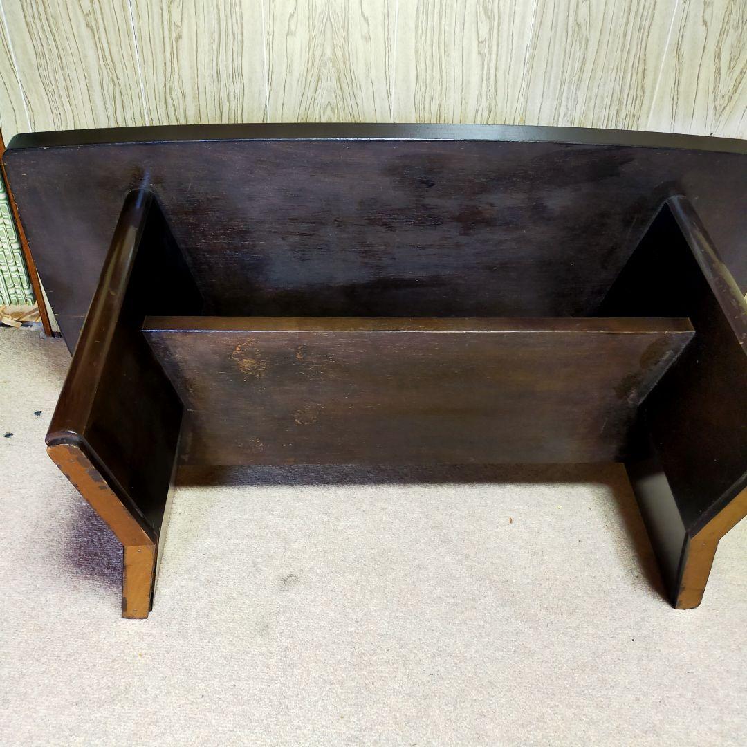 センターテーブル　ローテーブル　アンティーク　昭和レトロ　重厚感　発送たのメル便