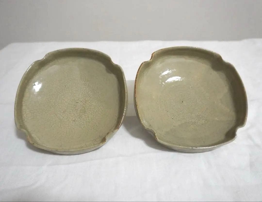 中里花子_十字向付 カラシ 器 皿 ［未使用］2点 - メルカリ