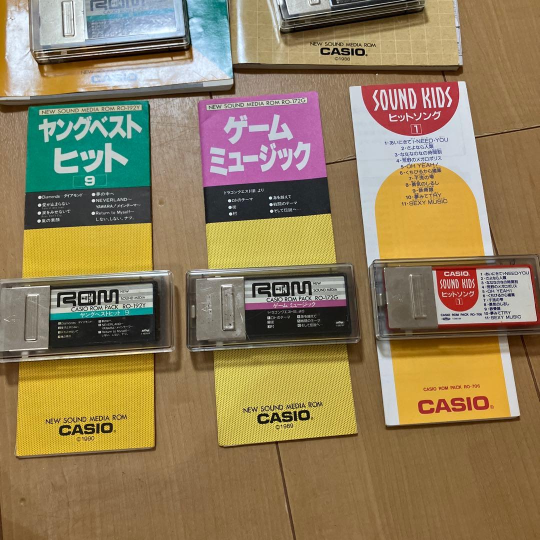 CASIO PT-380 ピッカピカトーン キーボード・マイク・ROM5本セット