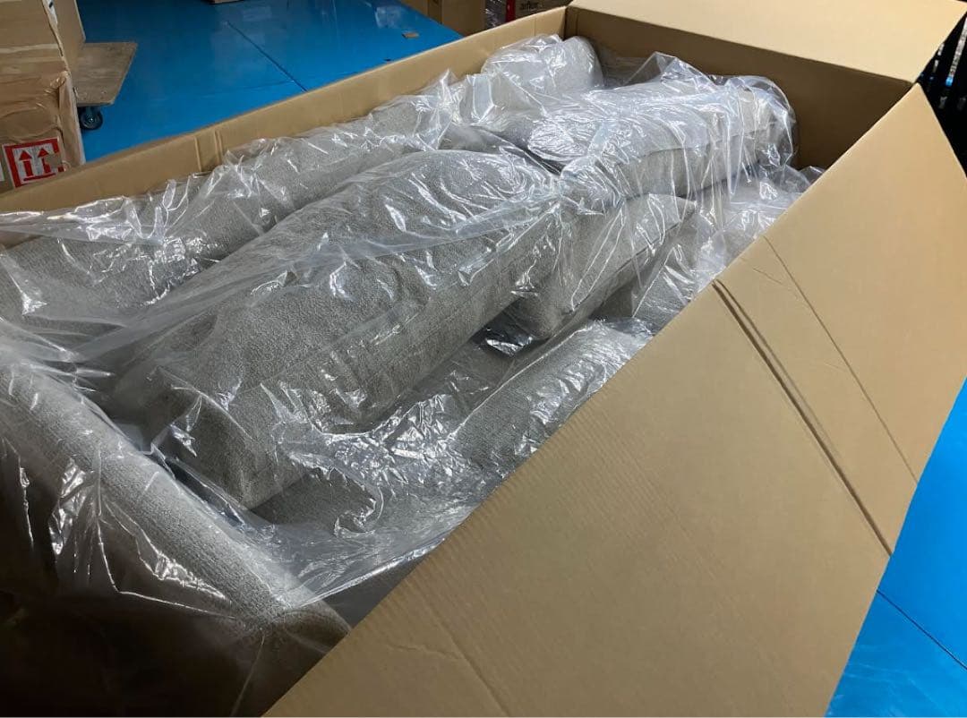 M*e様 未使用新古品A SOFA esソファ 190左アームソファ　ライトグレ