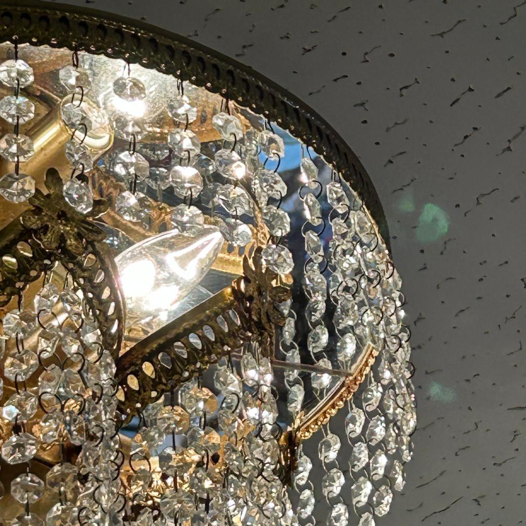 ♥ヴィンテージ　シャンデリア　クラッシック　ガラス装飾　照明