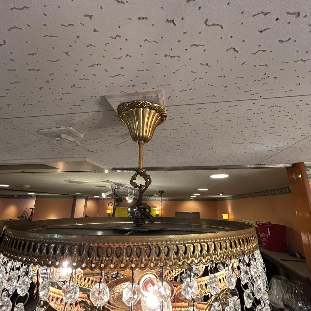 ♥ヴィンテージ　シャンデリア　クラッシック　ガラス装飾　照明