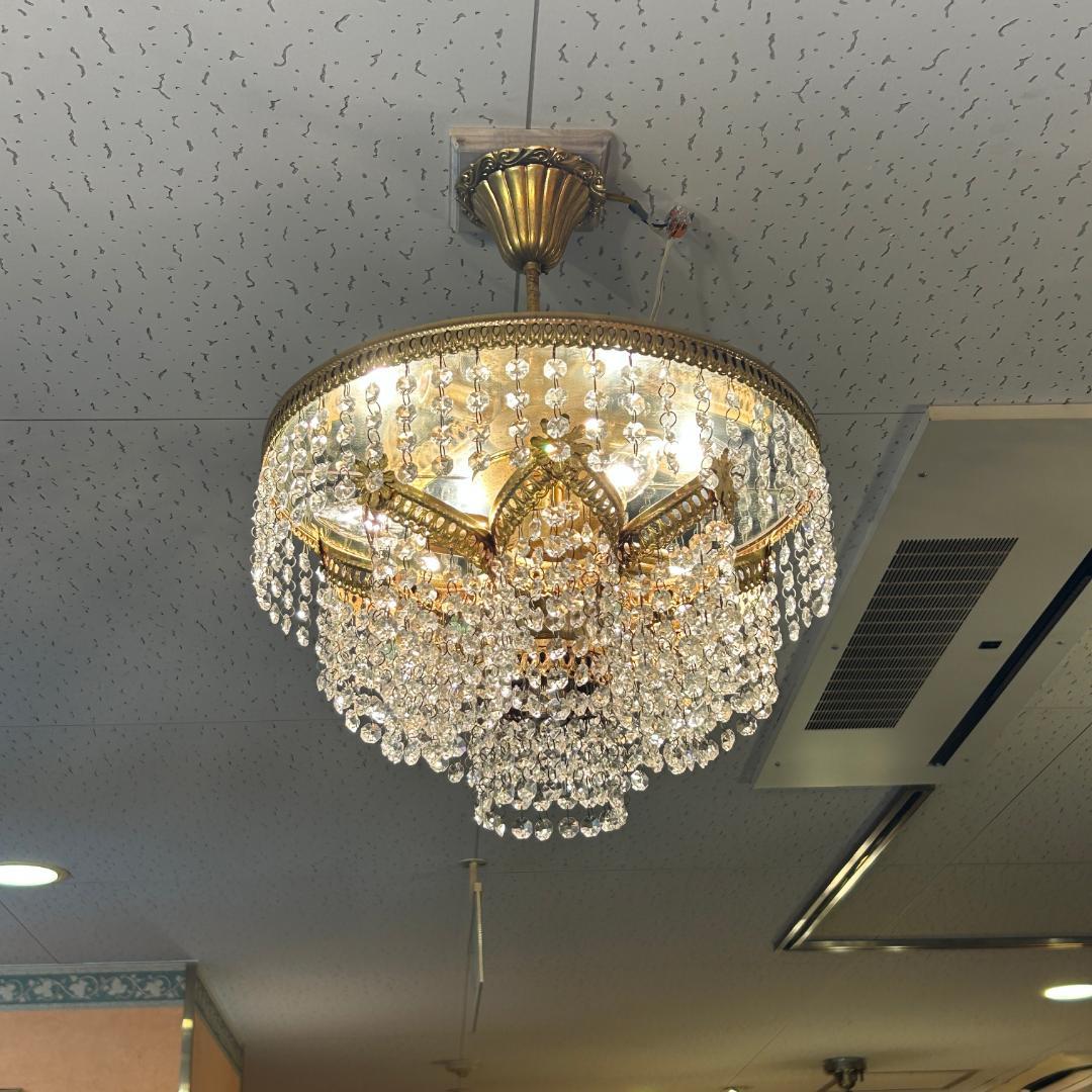 ♥ヴィンテージ　シャンデリア　クラッシック　ガラス装飾　照明