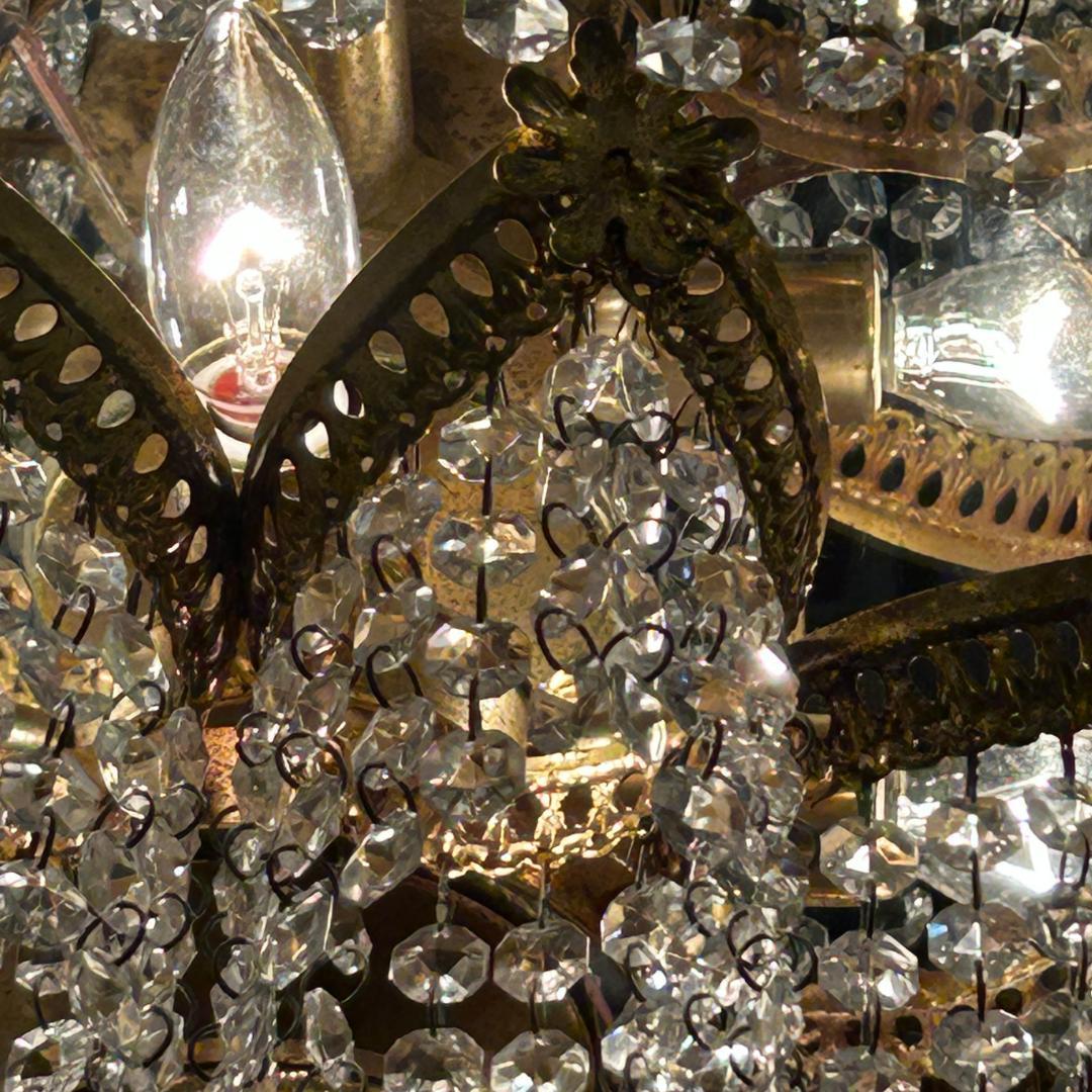 ♥ヴィンテージ　シャンデリア　クラッシック　ガラス装飾　照明