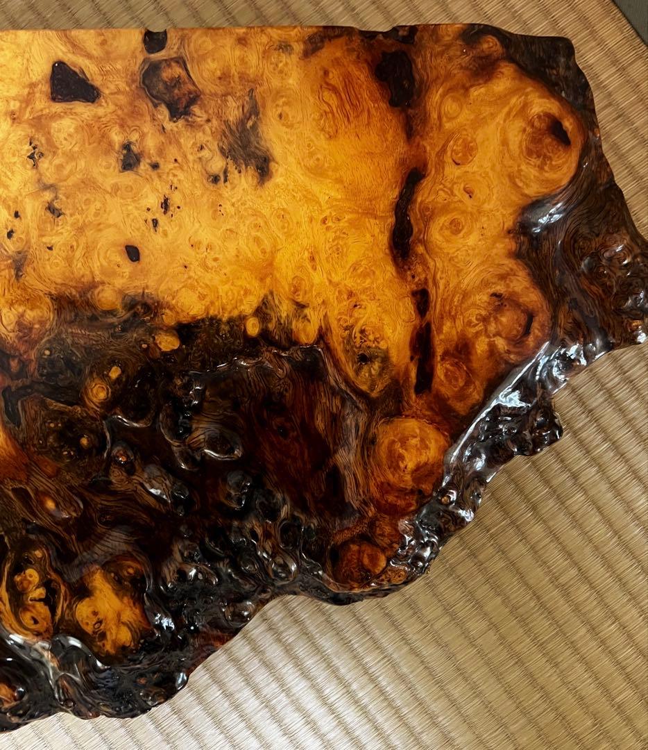 古木 四足 花梨 瘤 玉杢 花台 香台 盆栽台