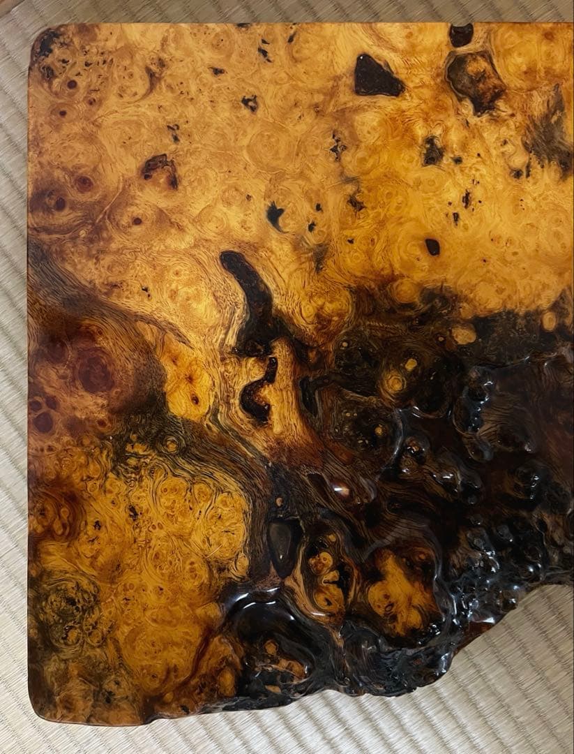 古木 四足 花梨 瘤 玉杢 花台 香台 盆栽台